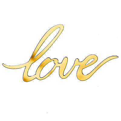 Украшение надпись для торта «Love» №4