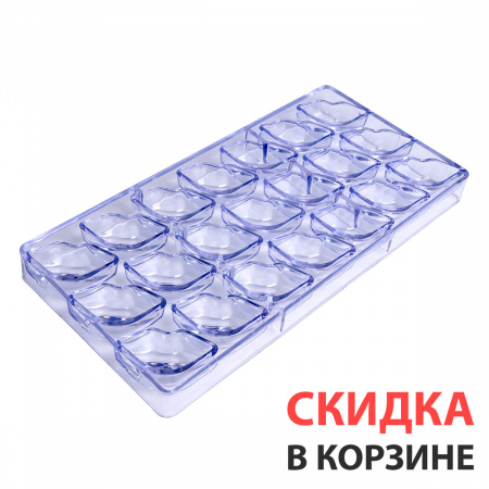 Форма поликарбонатная «Губы», 21 ячейка
