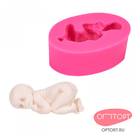Силиконовый молд 3D «Спящий младенец»