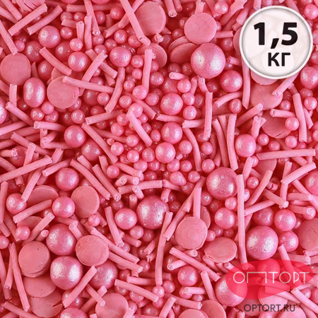 Драже МИКС зерновое (1012, розовый) 1,5 кг