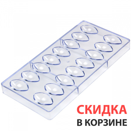 Форма поликарбонатная «Лепесток», 16 ячеек