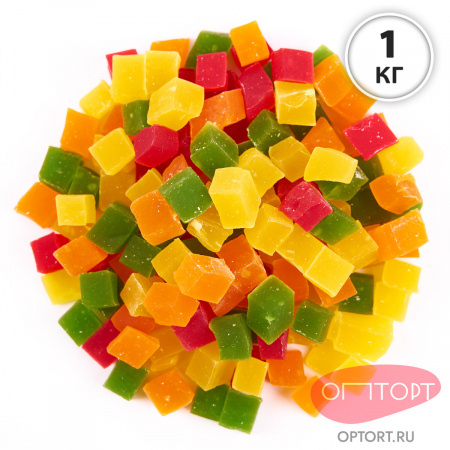 Рахат-лукум «Кубики фруктовые», 1 кг